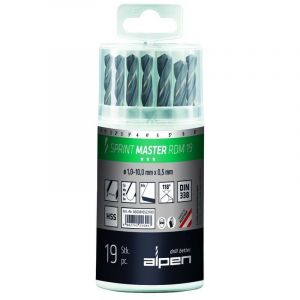 Alpen Coffret de forets Hss Sprint Master 19 pièces