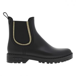 Boots FEMME Verbenas or et à soufflet élastiqué