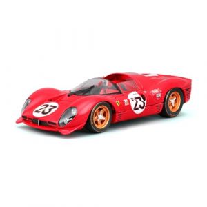 Bburago 1/24 Ferrari Racing - 330 P4 Daytona - Rouge - 2024 : Un Hommage à l'icône de la Course, la Daytona - Plongez dans l'histoire avec Cette réplique fidèle