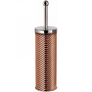 Image de Berlinger Haus Rose Gold Brosse de Bain 40 cm, Acier Inoxydable, Anti-éclaboussures, Porte-Brosse sans Perçage Portable, Metallic Line Moderne, Or Rose