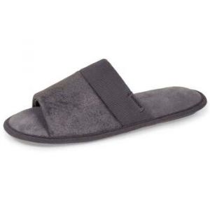 Isotoner Chaussons mules ouvertes Homme Gris