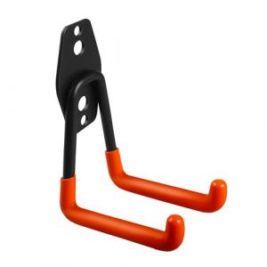 Maclean Support mural de garage MC-442, pour pneus outils de jardin échelle tuyaux, acier, charge max 70kg, longueur 6cm