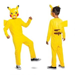 Pokémon | Costume Capuche Pikachu Enfant | Taille 4-6 Ans | Déguisement à Capuche | Licence Officielle Pokémon | Doux et Confortable | Pour Anniversaires ou Fêtes | Idée Cadeau pour Fan