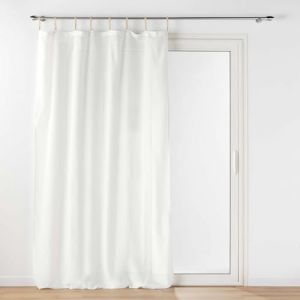 PANNEAU A PASSANTS JUTE 140 x 240 CM POLYCOTON UNI BELANI BLANC