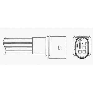 Image de NGK Sonde lambda VOLKSWAGEN POLO, SEAT CORDOBA, SEAT IBIZA, SKODA FABIA (0151774)