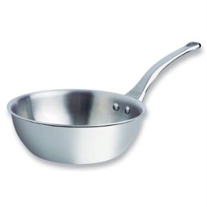 De Buyer 3736.24 - Sauteuse Affinity bomb&eacute;e 24 cm en inox