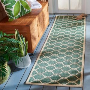 Tapis d'int&eacute;rieur/ext&eacute;rieur Vert/Neutre 70 X 245