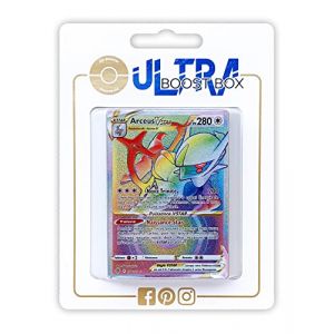 My-booster Arceus VSTAR 176/172 Arc en Ciel Secrète - Ultraboost X Epée et Bouclier 9 - Stars Étincelantes - Coffret de 10 Cartes Pokémon Françaises