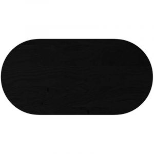 VidaXL Dessus de table 120x60x2 cm bois de chêne massif ovale