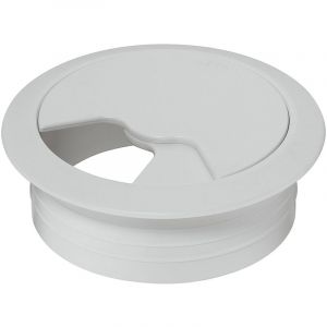 Image de Passe c&acirc;ble pour bureau de diam&egrave;tre 60mm blanc - 428.96.732