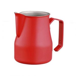 Motta Europa professional pot à lait enduit 500 ml, acier, rouge, 32,5 x 26,4 x 22,9 cm