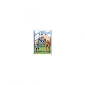 Ravensburger CreArt Série D : Paire de chevaux, Kit de peinture par numéros, Contient une planche pré-imprimée, un pinceau, des couleurs et des accessoires, un jeu créatif pour enfants et filles 7+