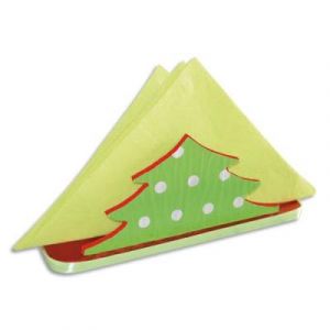 CULTURE CLUB Lot de 6 porte-serviettes en bois sapin à décorer, 16 x 5 x 6 cm