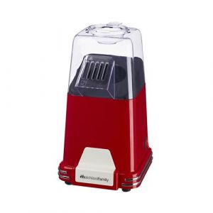 Melchioni Family | Machine &agrave; Pop-Corn MRS POPPY, 1100 W, Chauffage &agrave; Air, Sans Huile ni Graisse, Couleur Rouge