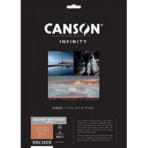 Image de Canson Infinity Arches BFK Rives blanc - 10 feuilles A4 310g papier photo