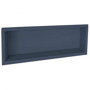 Niche design encastrable en acier inox de couleur gris ardoise 80 x 30 cm