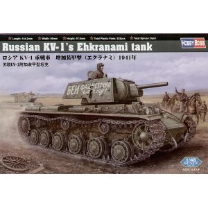 Image de HobbyBoss Maquette Russia KV-1S Ehkranami - Echelle 1:48