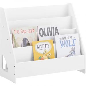 Sobuy Bibliothèque pour enfants KMB32-K-W - Blanc - 70x60x30 cm - Sûre et pratique