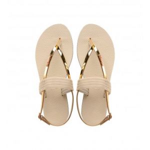 Havaianas Pour femme. Sandales You Floripa or, beige
