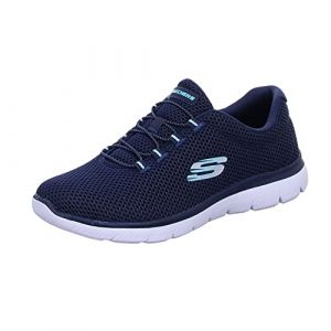 Skechers Baskets Femme sans Lacets Summits Marine 42