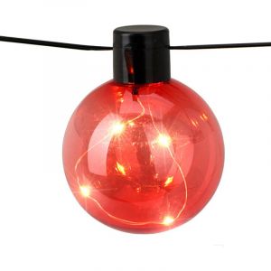 TechBrey Guirlande Extérieure LED RGB de 10 Ampoules Jarli 7.5m RGB 7500 mm
