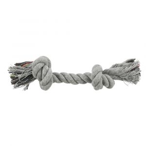 Trixie Corde à noeuds multicolore - 1 corde (L 37 cm), gris