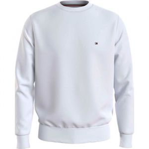 Tommy Hilfiger Homme Sweat Sans Capuche, Blanc (White), XXL