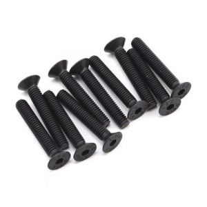 Flat Head Screws, Stl, BO, M4 x 25mm (10) - Losi