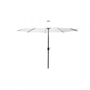 MANAROLA Parasol droit rond led 2,92 x 2,92 m écru CONCEPT USINE