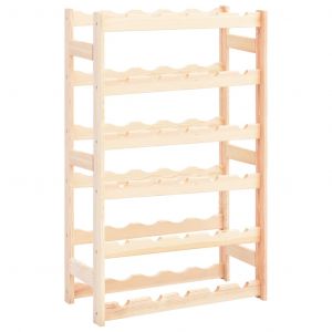 VidaXL Casier &agrave; bouteilles pour 30 bouteilles FSC Pin&egrave;de