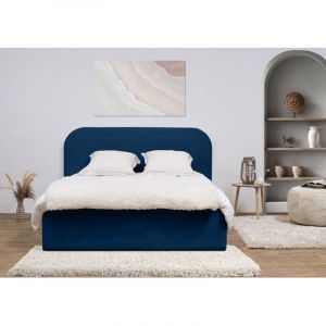 Bobochic Lit Lit coffre Lit coffre cassiopee 160x200 Bleu foncé - Bleu foncé