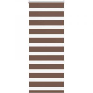 VidaXL Store zèbre marron 55x150 cm largeur du tissu 50,9 cm polyester