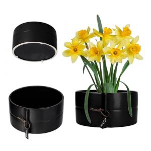 KADAX Pot de Fleurs en céramique 2 Couleurs, Pot de Fleurs pour Arbre de Dragon, Violette, pensées