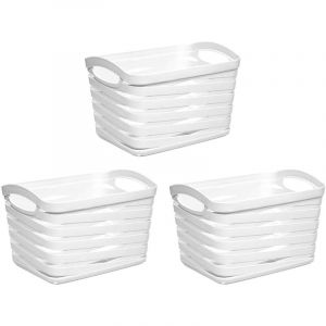 Kit 3 paniers rectangulaires moyens 1,5 litres 7house