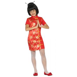 Ruedelafete D&eacute;guisement de Chinoise - Fille Taille : 7/9 ans (120 &agrave; 132 cm) - D&eacute;guisements et f&ecirc;tes