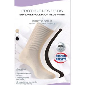Innov'Activ Chaussettes pour diab&eacute;tiques Blanc - Taille 38/40