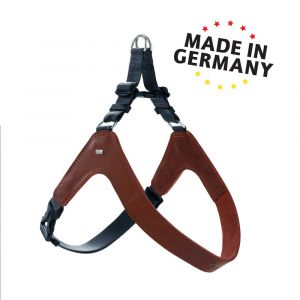 Hunter Harnais Dimaro, cognac pour chien - taille M : tour de poitrail 54-72 cm