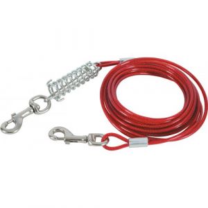 Cable d'attac et ressort 6 mètres pour chien