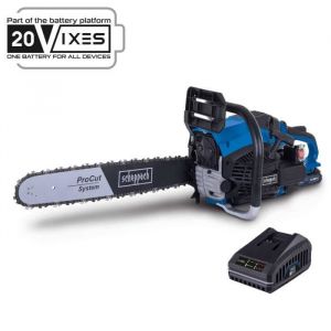 Scheppach Tronconneuse a essence 56cc demarrage a batterie procut 51 cm pcs56