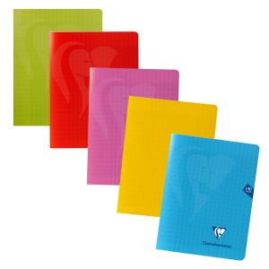 Clairefontaine Cahier Mimesys piqué - 17x22 cm - 140 pages séyès - Coloris assortis