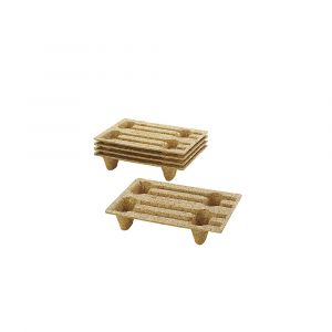 Certeo Palette display en agglom&eacute;r&eacute; - L x l 600 x 400 mm, avec 4 pieds - lot de 10