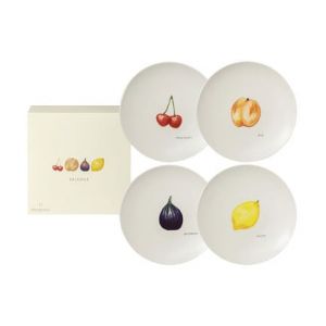 SAISONS Coffret 4 assiettes 19 cm fruits