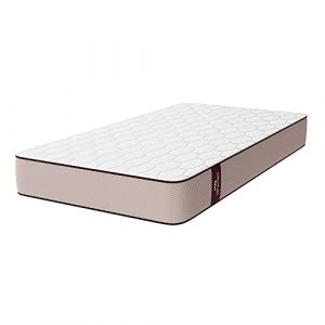Cecotec Matelas Flow PureVital 1900 105X190 Multi-couche, hauteur de 21 cm, haute fermeté, noyau mousseux, double système double système pour l'hiver et l'été