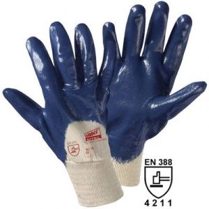 Worky Gants de protection 1450C Coton avec rev&ecirc;tement en caoutchouc nitrile EN 388