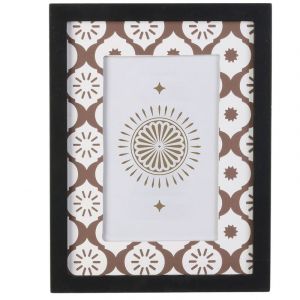 The home deco factory Cadre photo ethnique Mirage - L. 10 x l. 15 cm - Marron