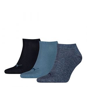 Puma 3 pair Sneaker Invisible Socks Unisex Mens & Ladies In 3 Colours, Socken & Strümpfe:47-49, Farben:460 denim blue