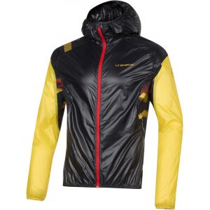 La Sportiva Blizzard Windbreaker Jacket Men, noir/jaune M Vestes & Gilets course à pied