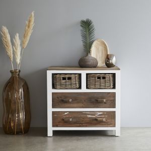 Image de Bois Dessus Bois Dessous Commode en pin recyclé massif 80 cm