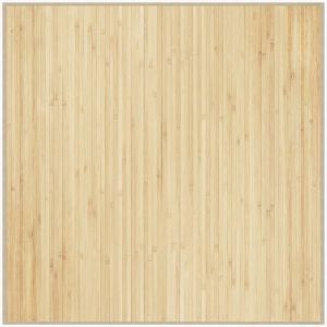 VidaXL Tapis rectangulaire naturel clair 100x100 cm bambou Beige