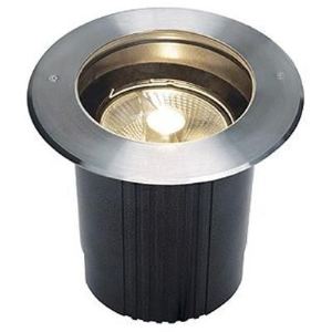 SLV 229230 - Encastré de sol inox Dasar 215 ES111 cadre rond